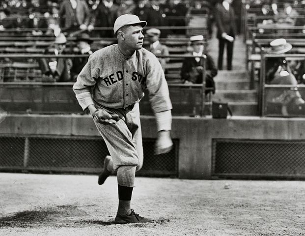 Babe Ruth pitching